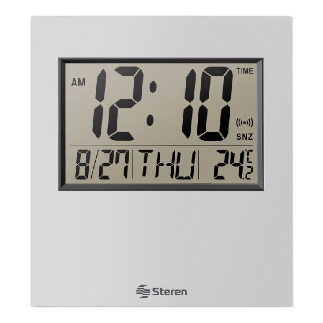 RELOJ STEREN CLK-305 DIGITAL ALARMA CALENDARIO Y TERMÓMETRO