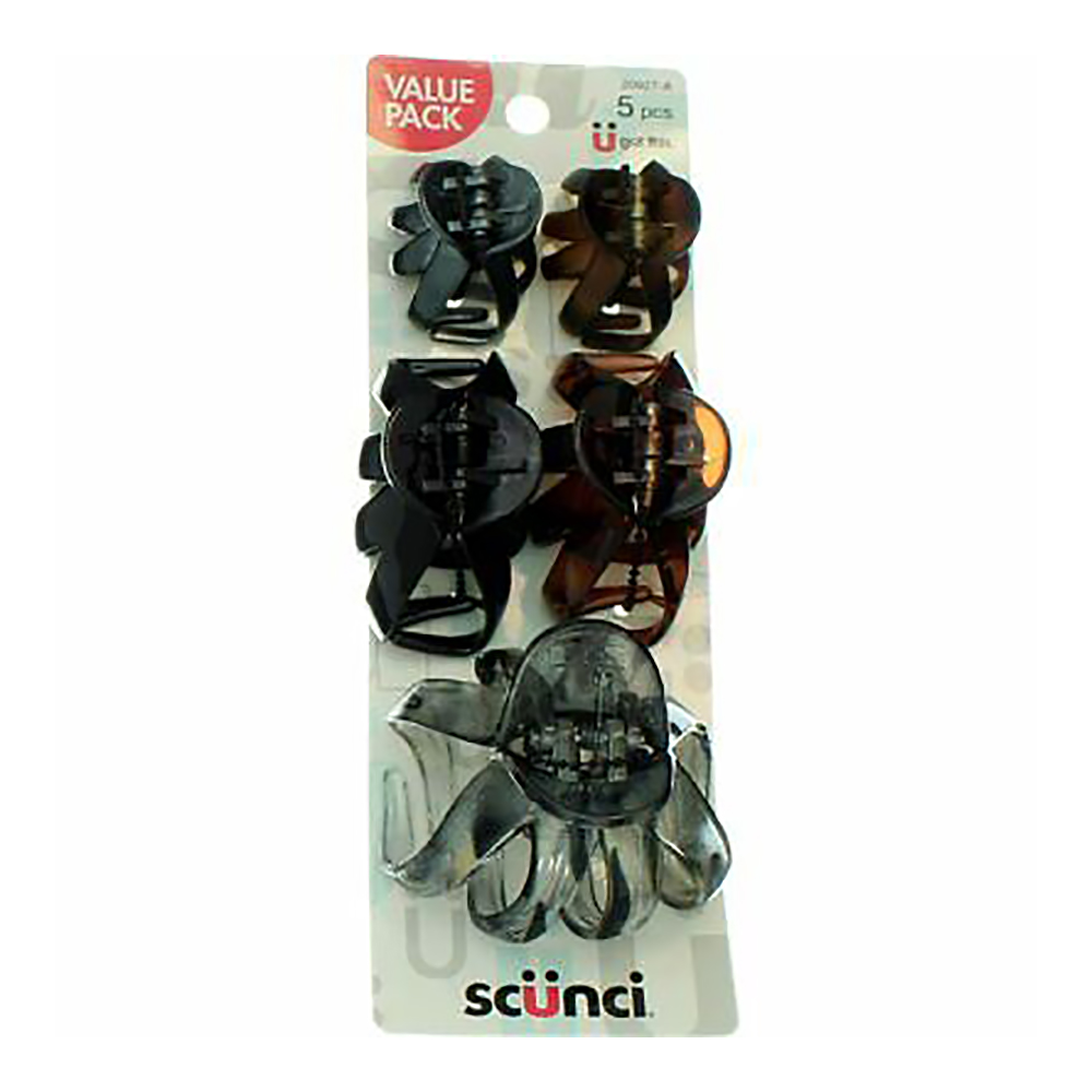 Vincha Clip Jaw Pulpo X5 Scunci