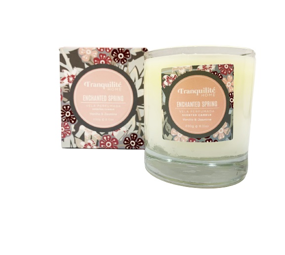 VELA PERFUMADA ENCHANTED SPRING VAINILLA & JASMINE