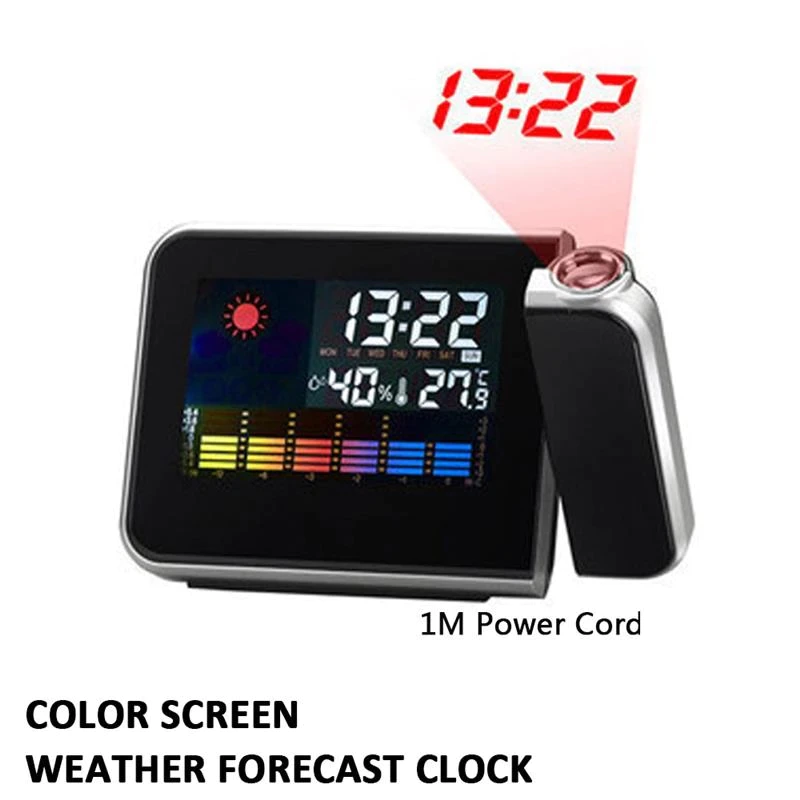 Reloj Despertador Proyector De Hora