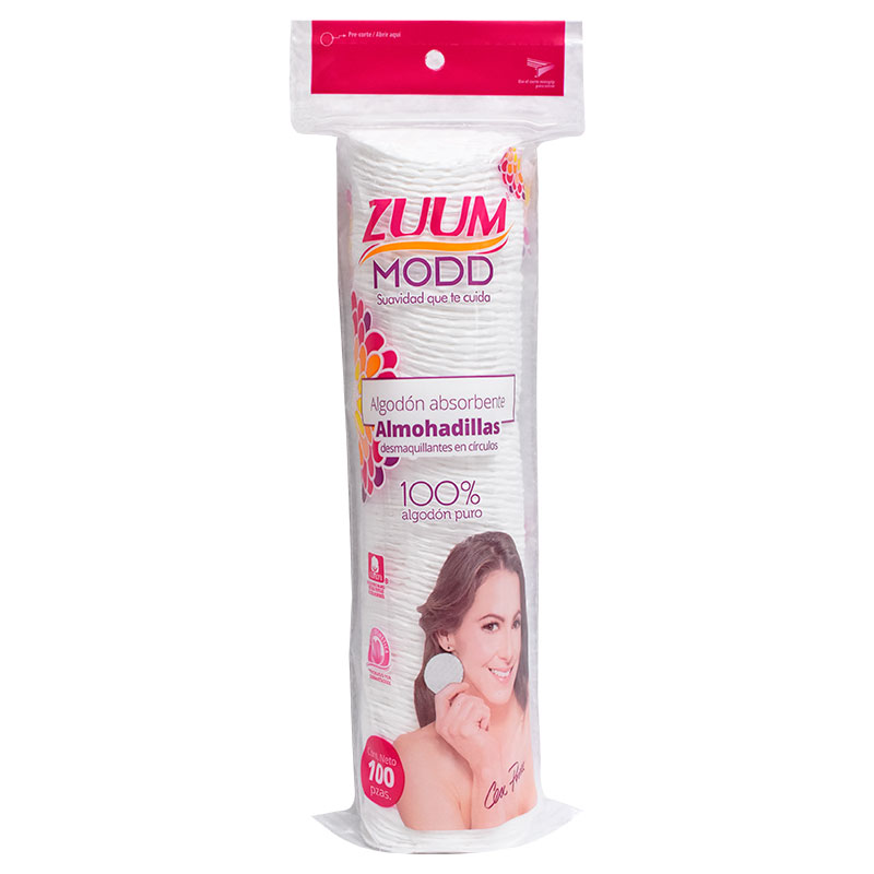 Algodón en Discos Desmaquillantes X100 Zuum