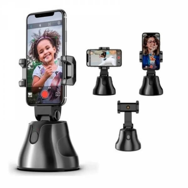 TRÍPODE GIRATORIO PARA CELULAR CON BATERÍA RECARGABLE