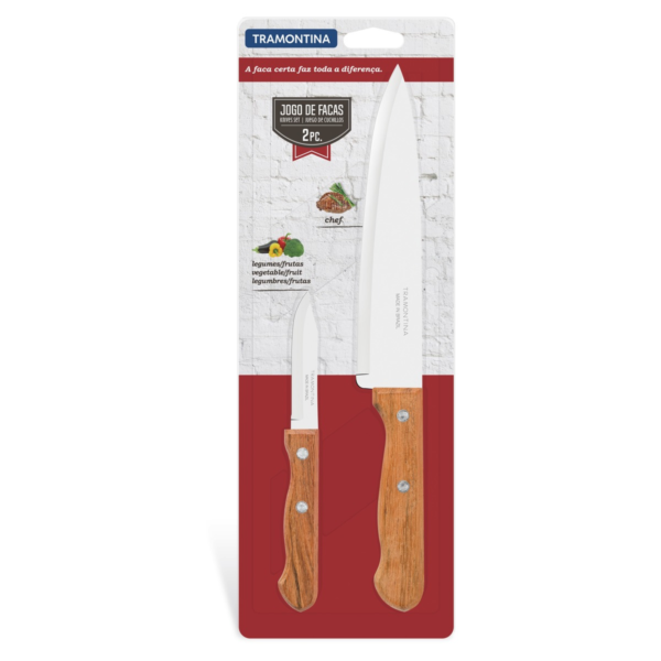 Tramontina Juego De Cuchillo Acero Inoxidable 2 Piezas