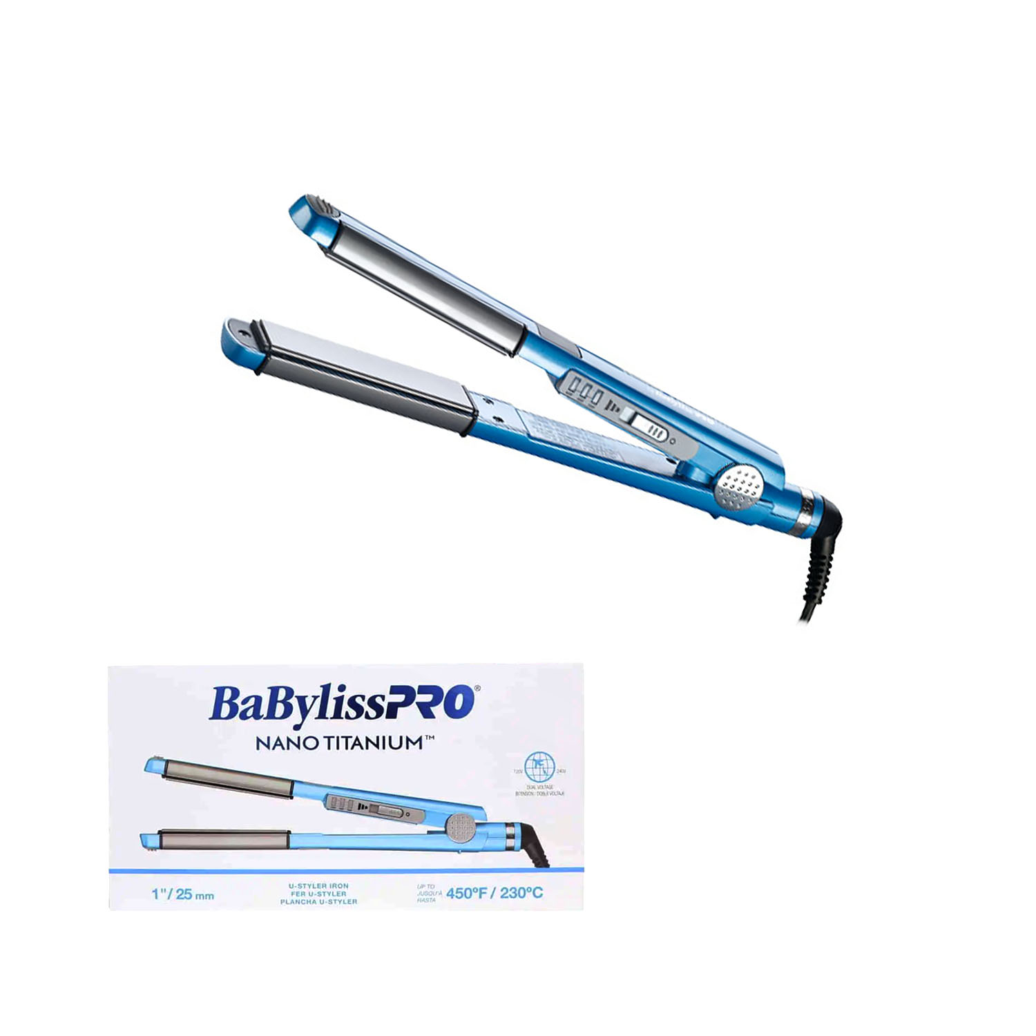 Babyliss pro plancha de cabello nano titanium