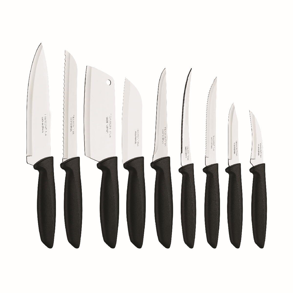 Tramontina Juego De Cuchillos Plenus 9 Pzs Acero Inoxidable