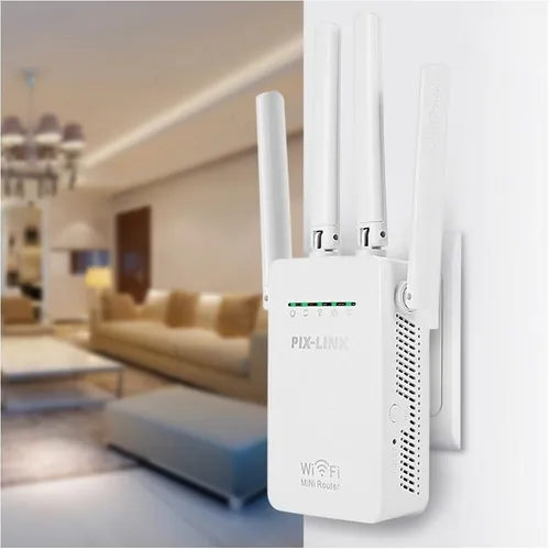Repetidor Wifi De Pared De 4 Antenas