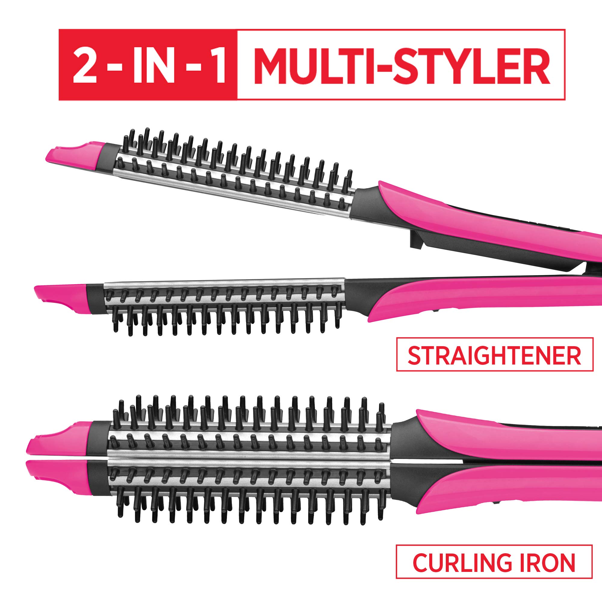 Revlon Plancha De Cabello 1´´ Multi Styler 2 En 1 Cerámica