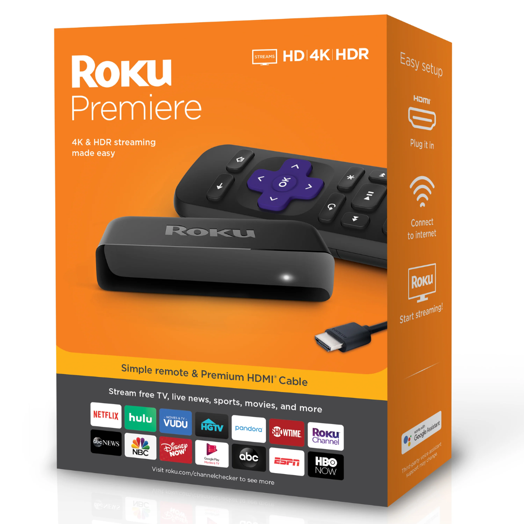TV BOX ROKU PREMIERE STREAMING HD/ 4K/ HDR