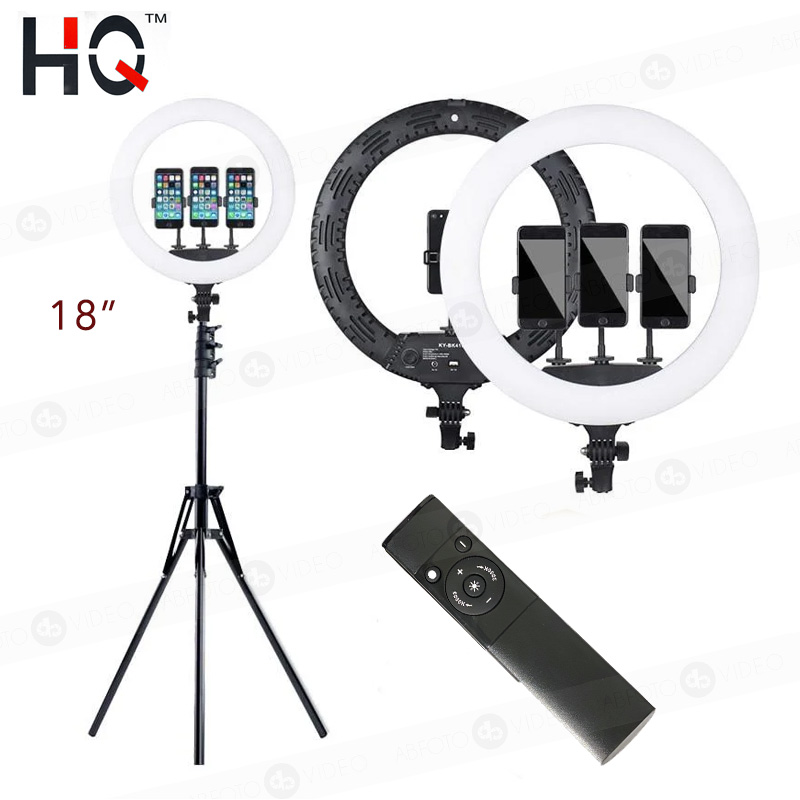 ANILLO DE LUZ 18” HQ-18N: lAro de Luz para selfie
de 18”.