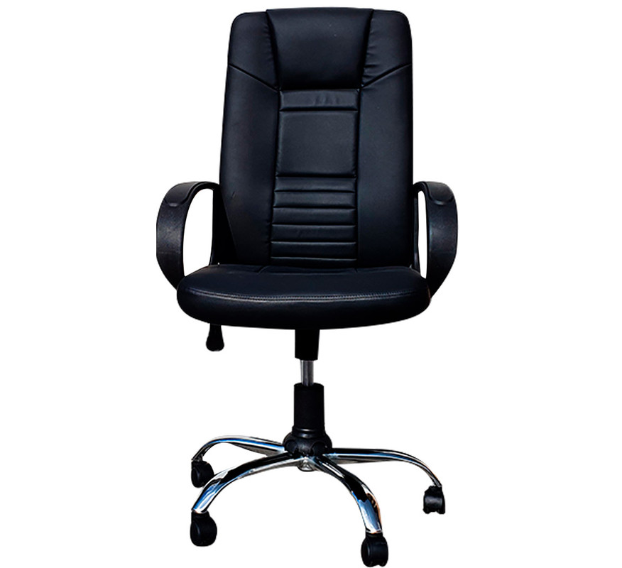 Silla Para Oficina Ergonomica Cuerina Apoya Brazos Giratoria