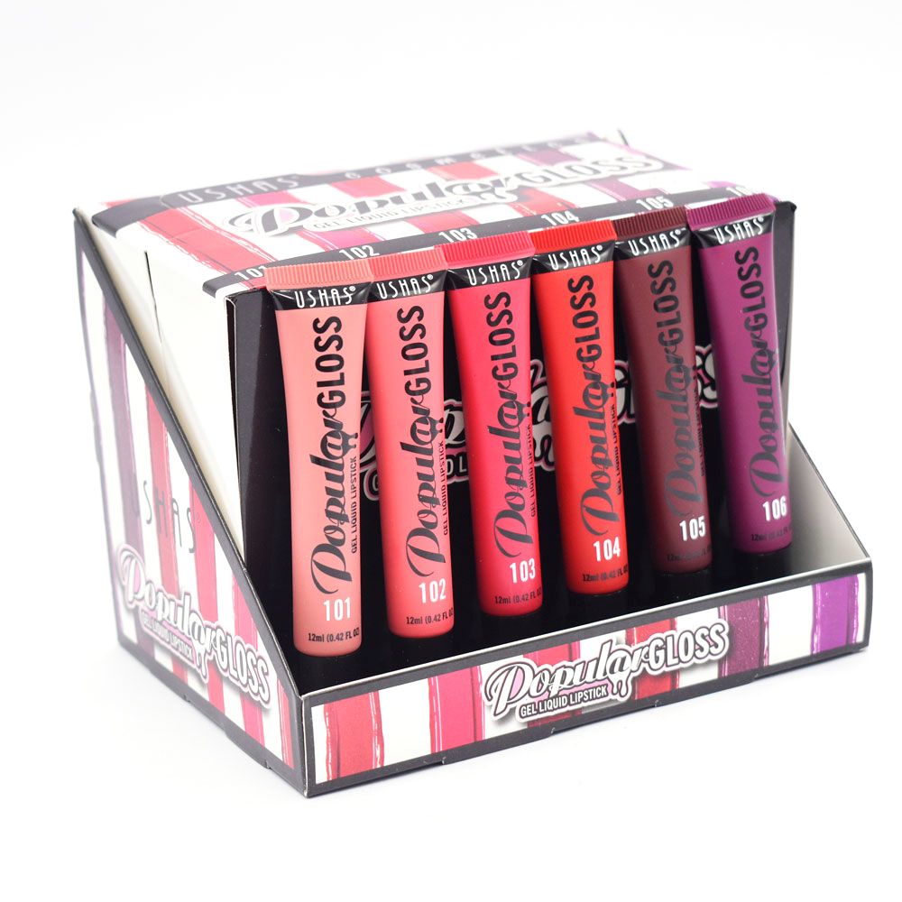 USHAS POPULAR GLOSS GEL LIQUID LIPSTICK
