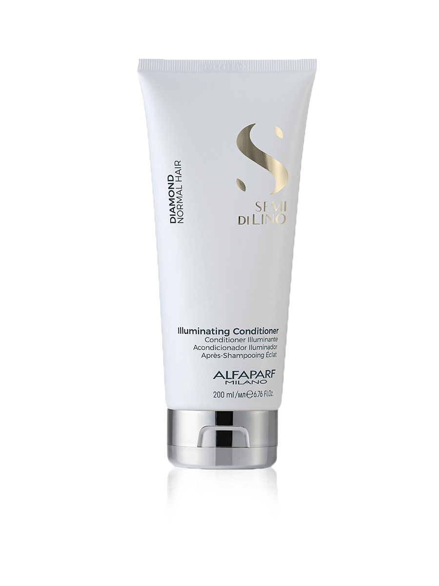 Acondicionador Diamond Illuminating Semi Di Lino Alfaparf