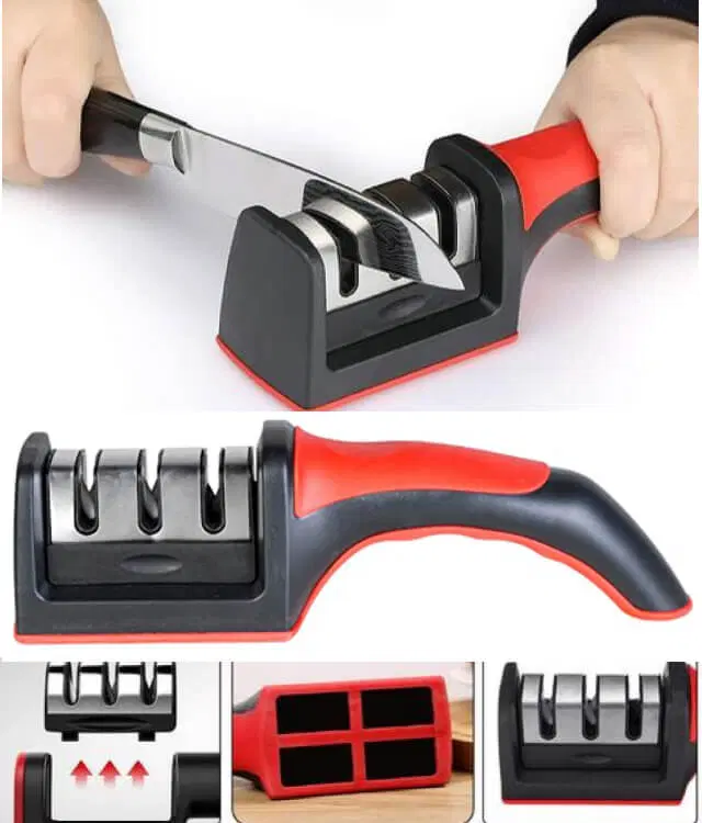 Afilador De Cuchillos De 3 Ranuras