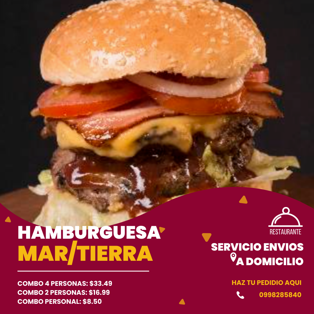 Hamburguesa Mar y Tierra